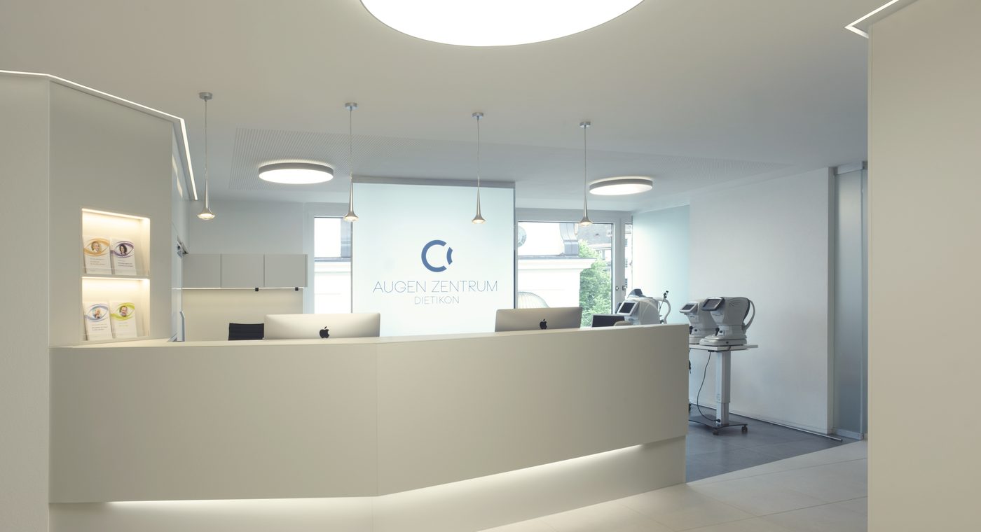 Recepción del Augen Zentrum Dietikon