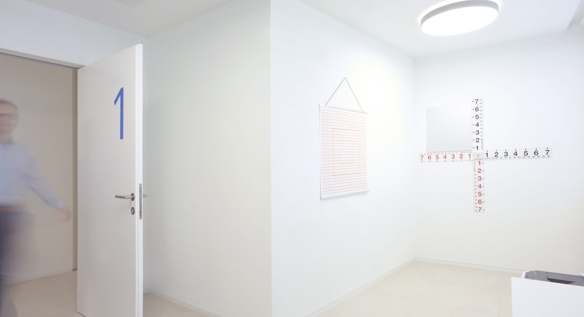 Sala para el examen de la vista